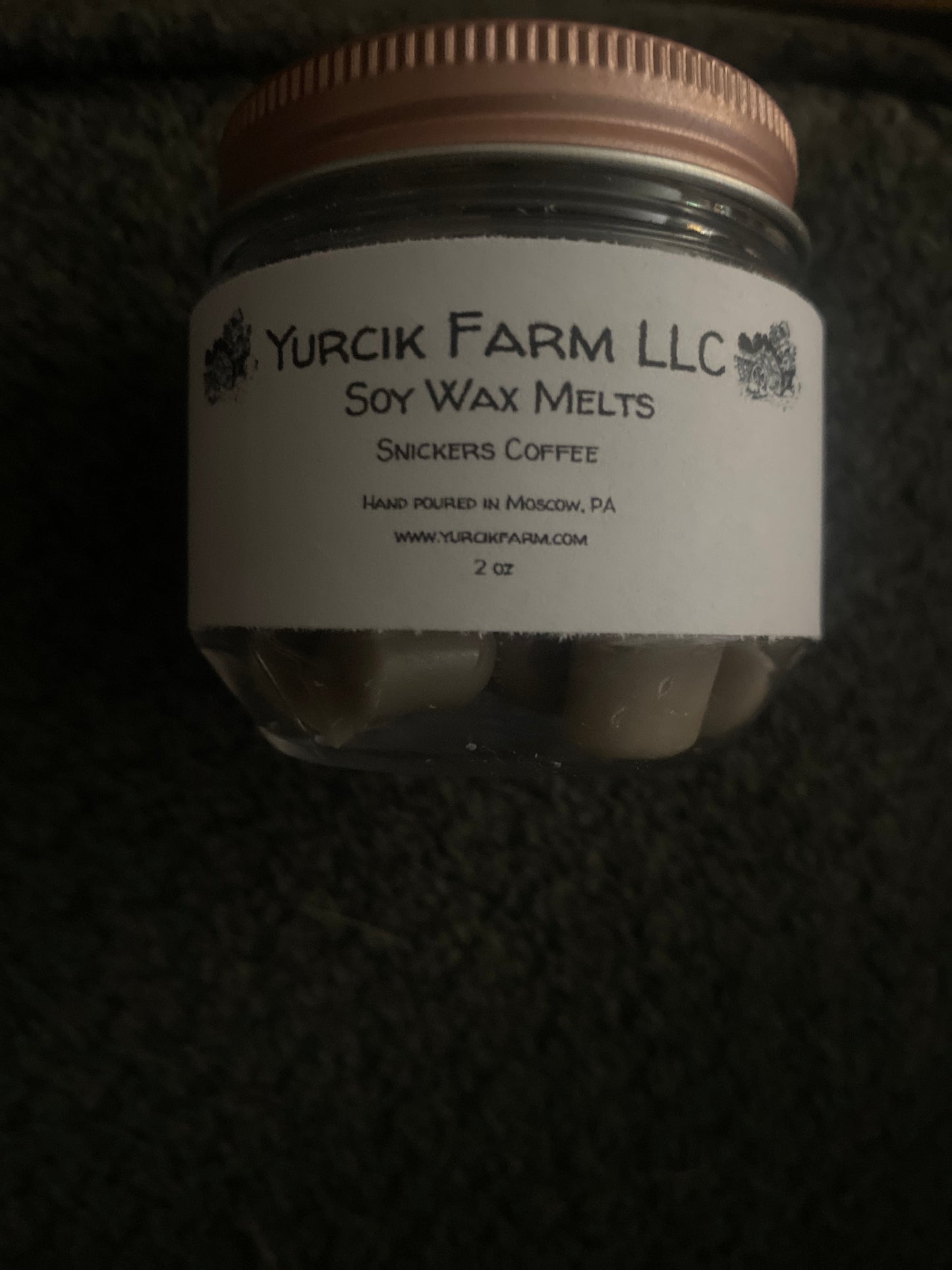 Snickers coffee wax melt beans