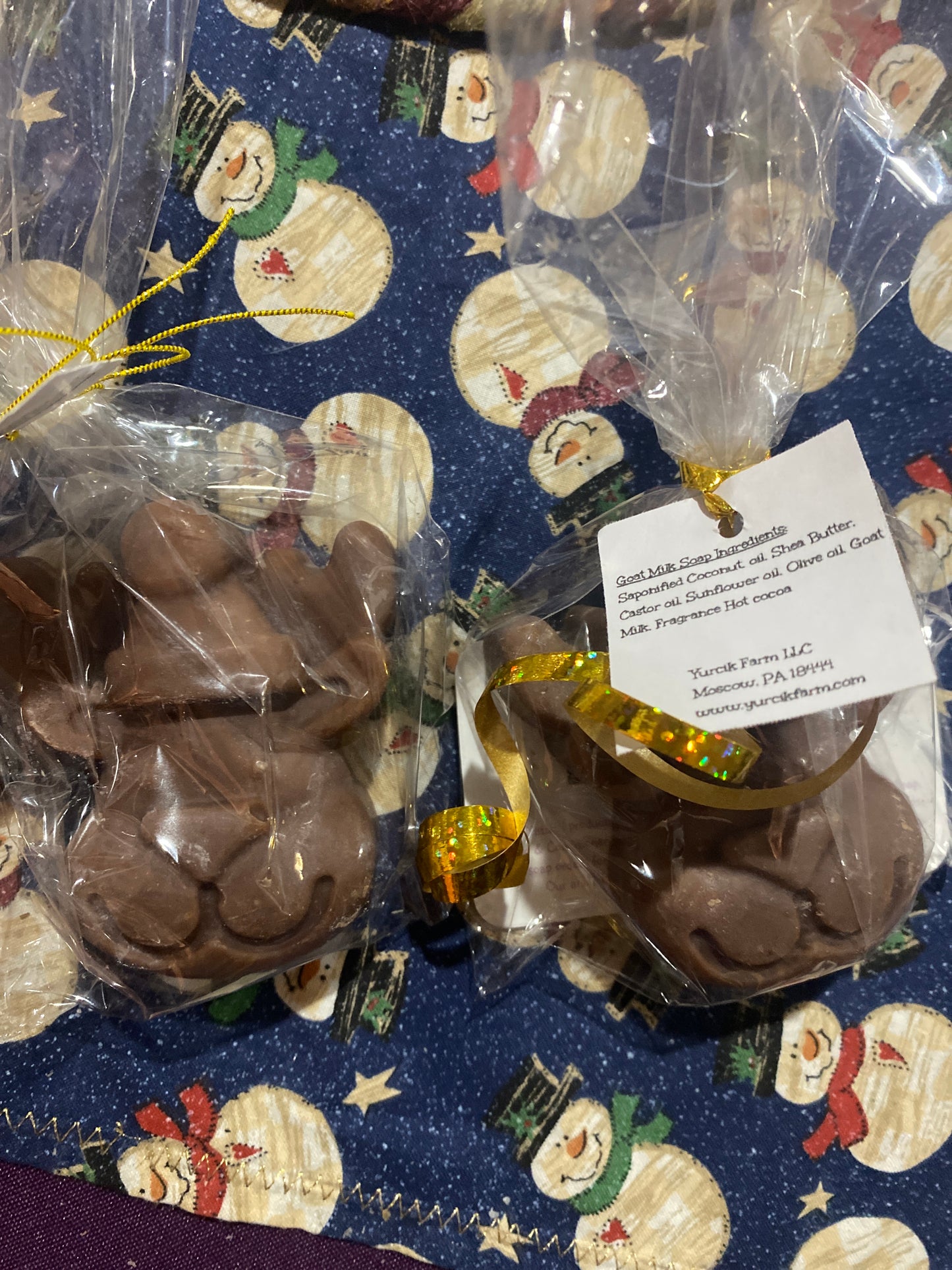 Hot cocoa Reindeer Goat milk soaps