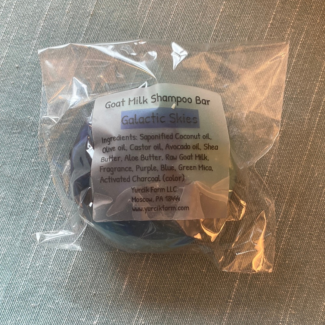 Galactic skies shampoo bar