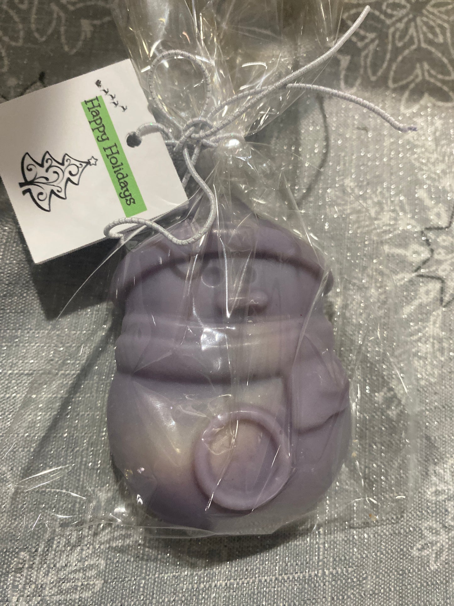 Snowman goat milk soap