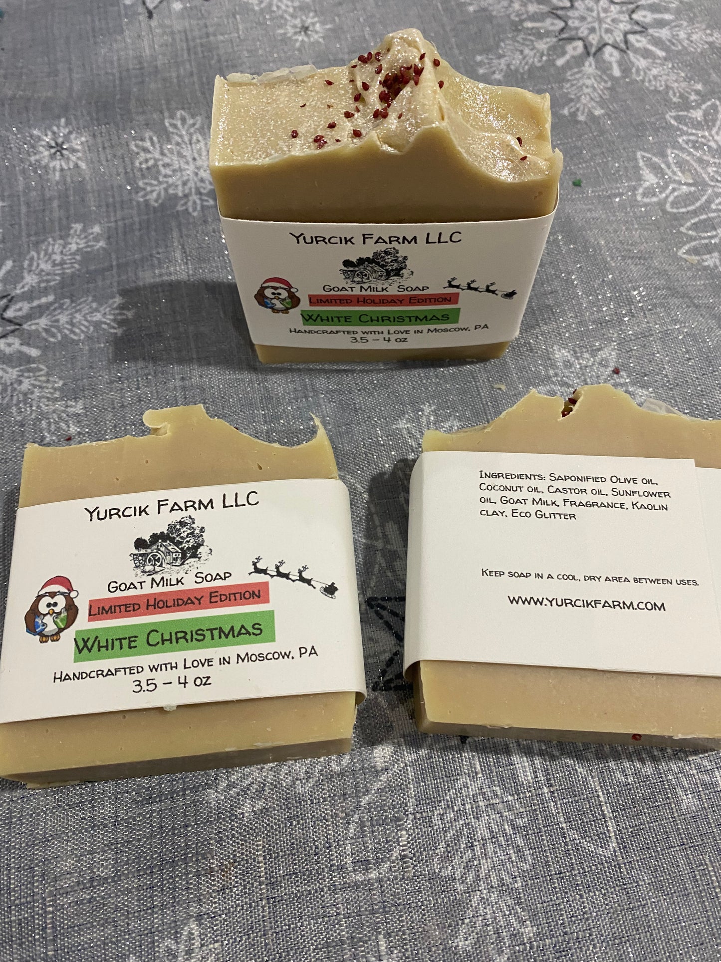 Goat milk soap (Christmas edition)