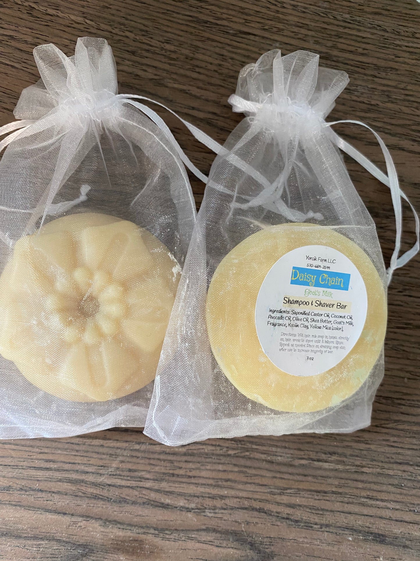 Daisy Chain mango butter shampoo bar