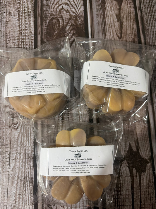 Lemon & Lavender Goat milk Shampoo Bar