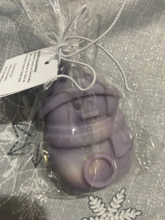 Snowman goat milk soap
