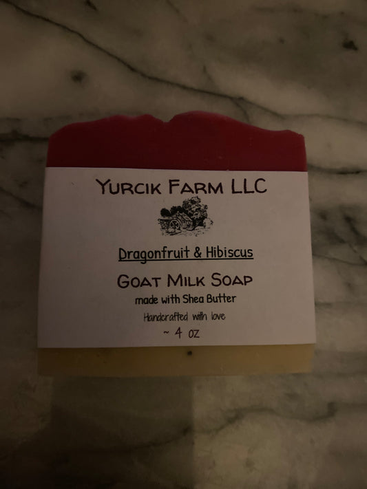 Dragonfruit & hibiscus Goat milk soap