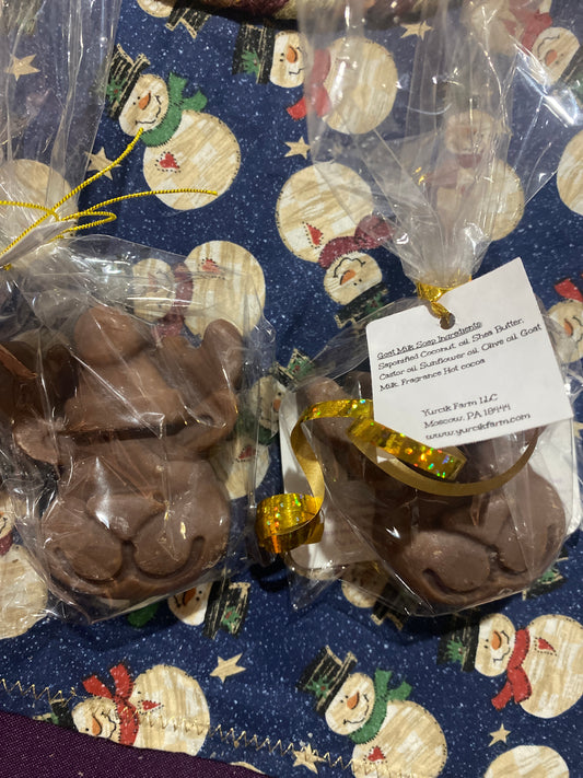 Hot cocoa Reindeer Goat milk soaps