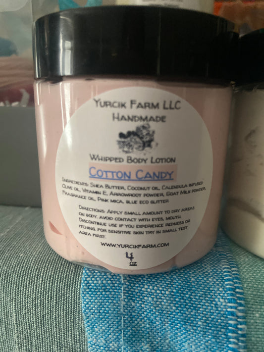 Cotton candy whipped body lotion