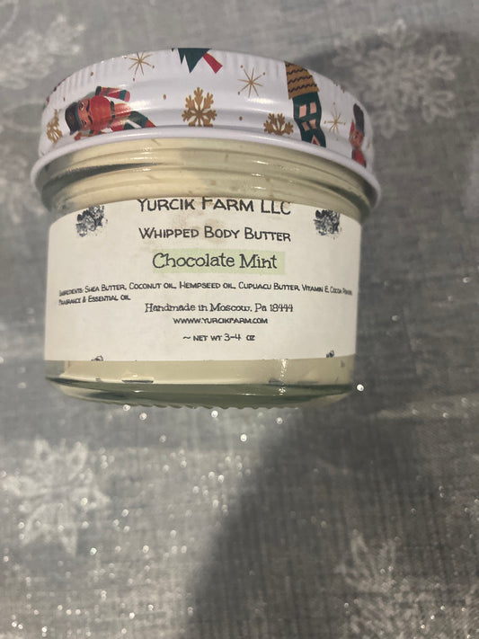 4 oz chocolate mint body butter