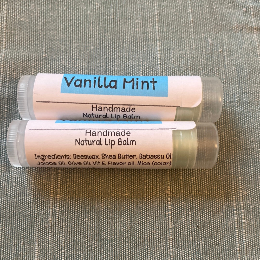 Vanilla mint lip balm