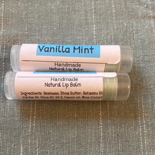 Vanilla mint lip balm