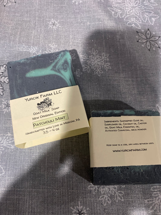 Patchouli Mint goat milk soap