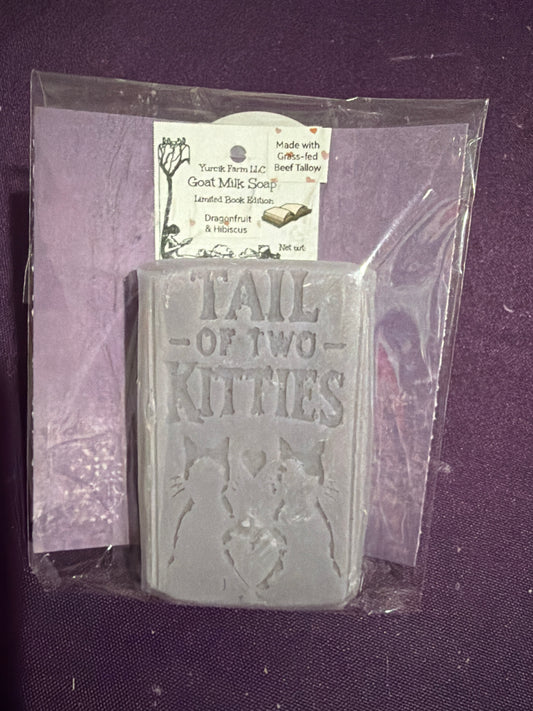 Dragon fruit & hibiscus goat milk soap made with tallow
