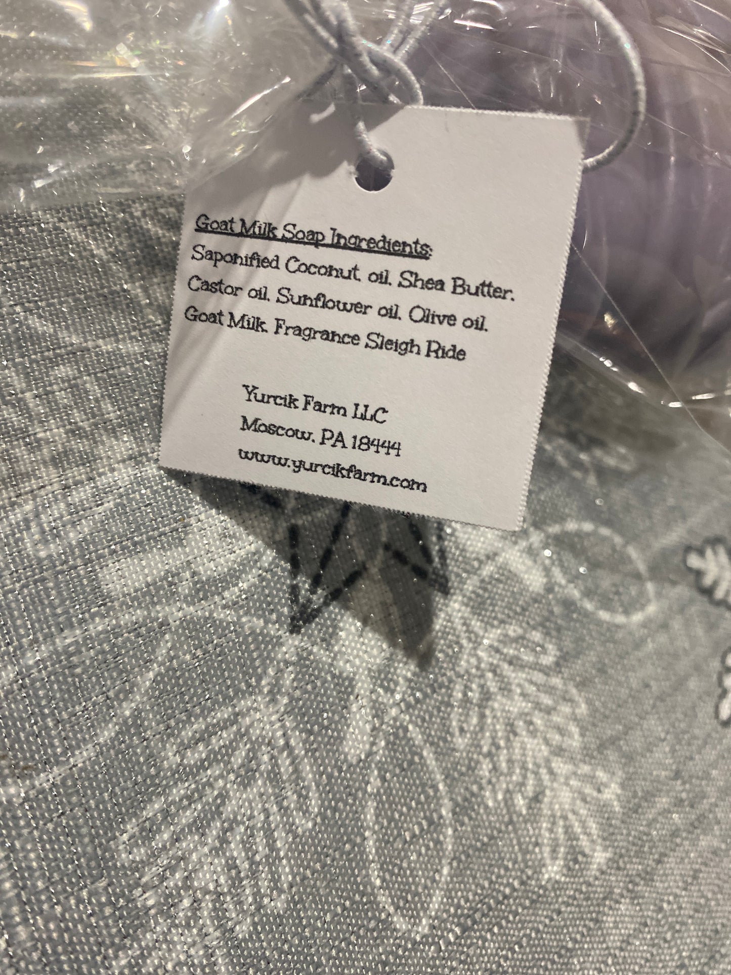 Snowman goat milk soap