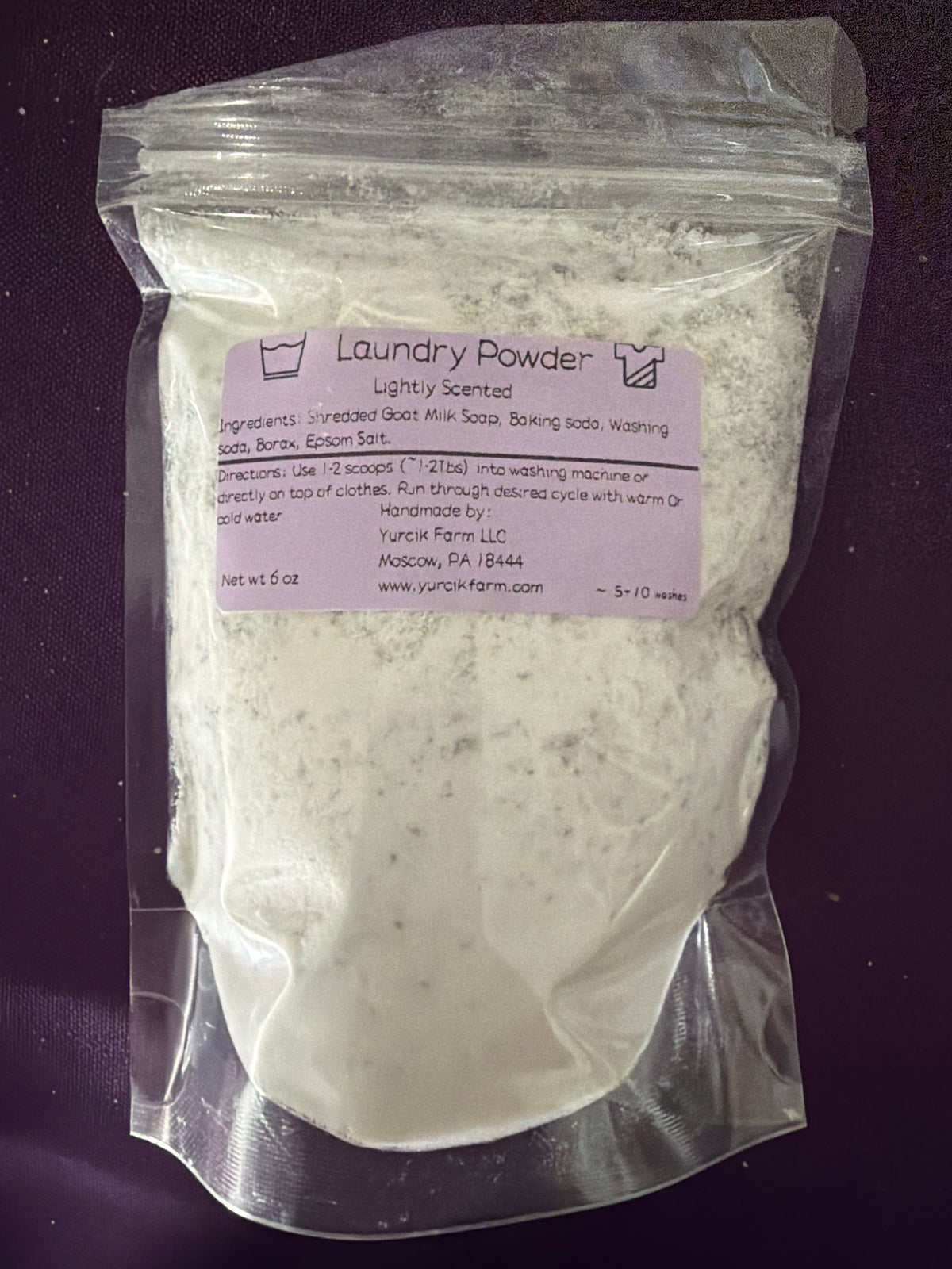 Eucalyptus, tea tree orange laundry Powder