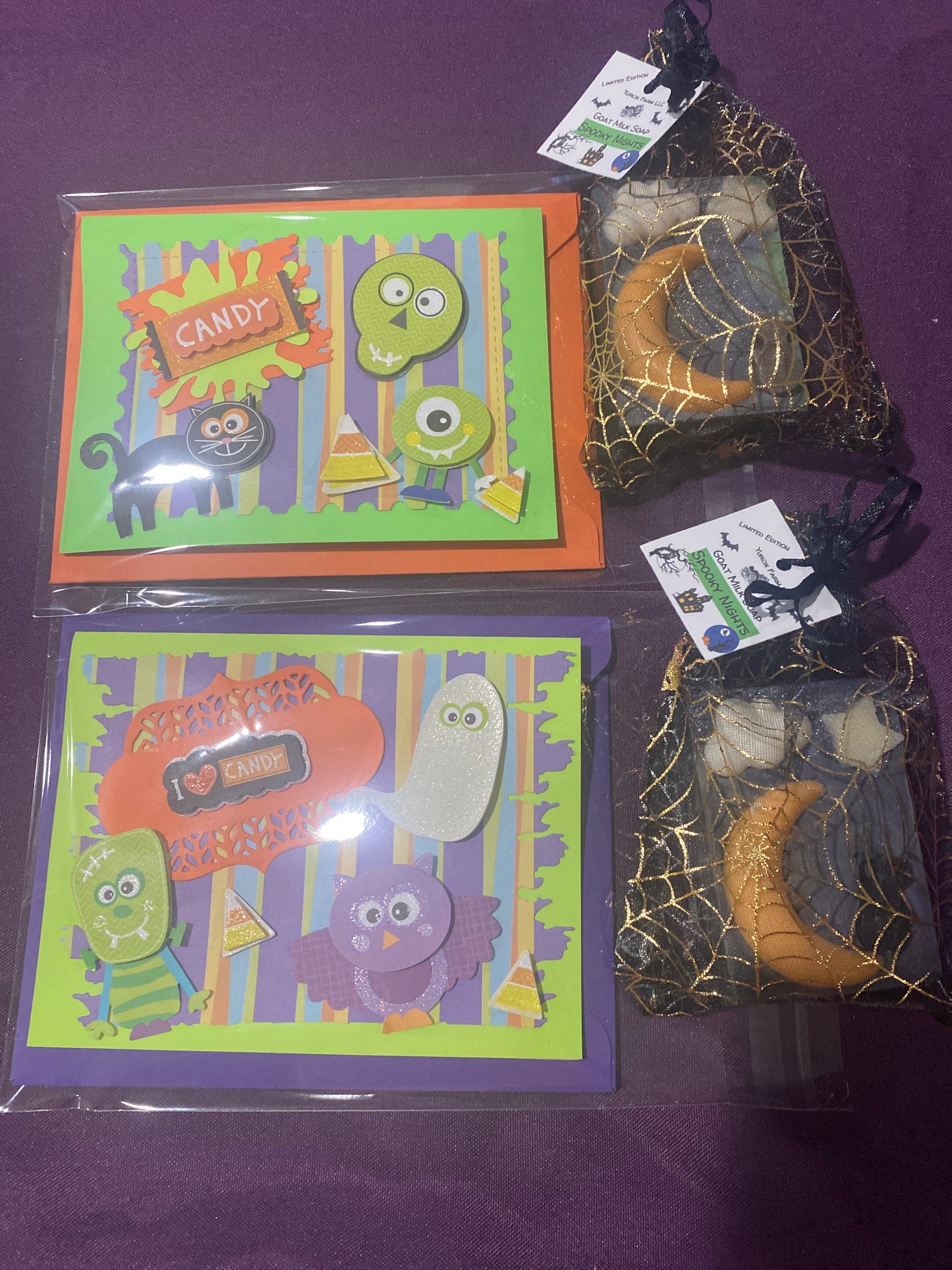 Cat & moon Halloween Goat milk soap