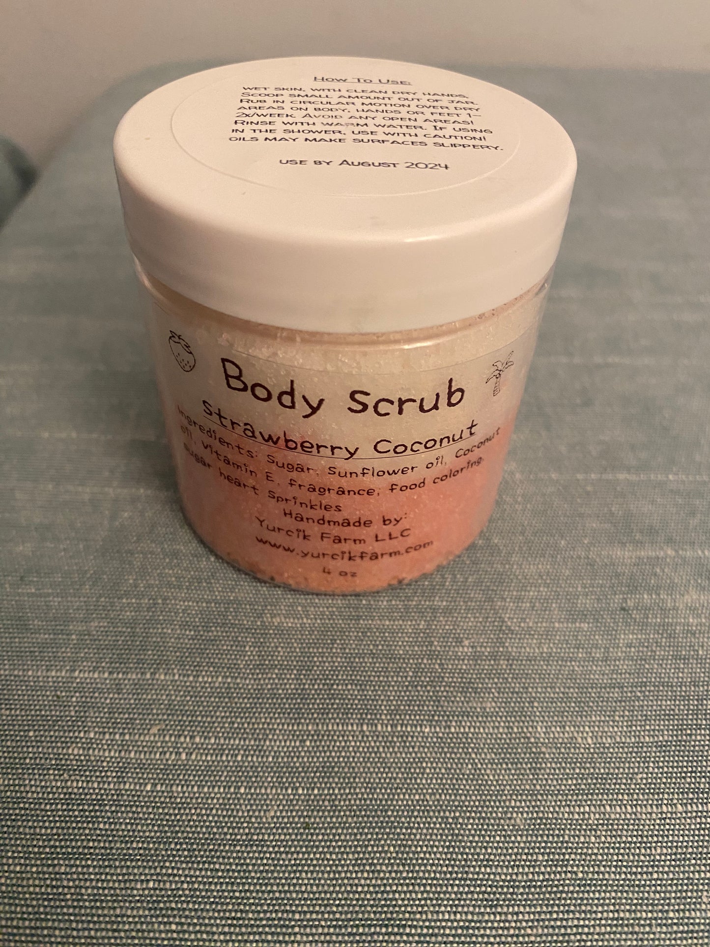 Strawberry Coconut Body Scrub