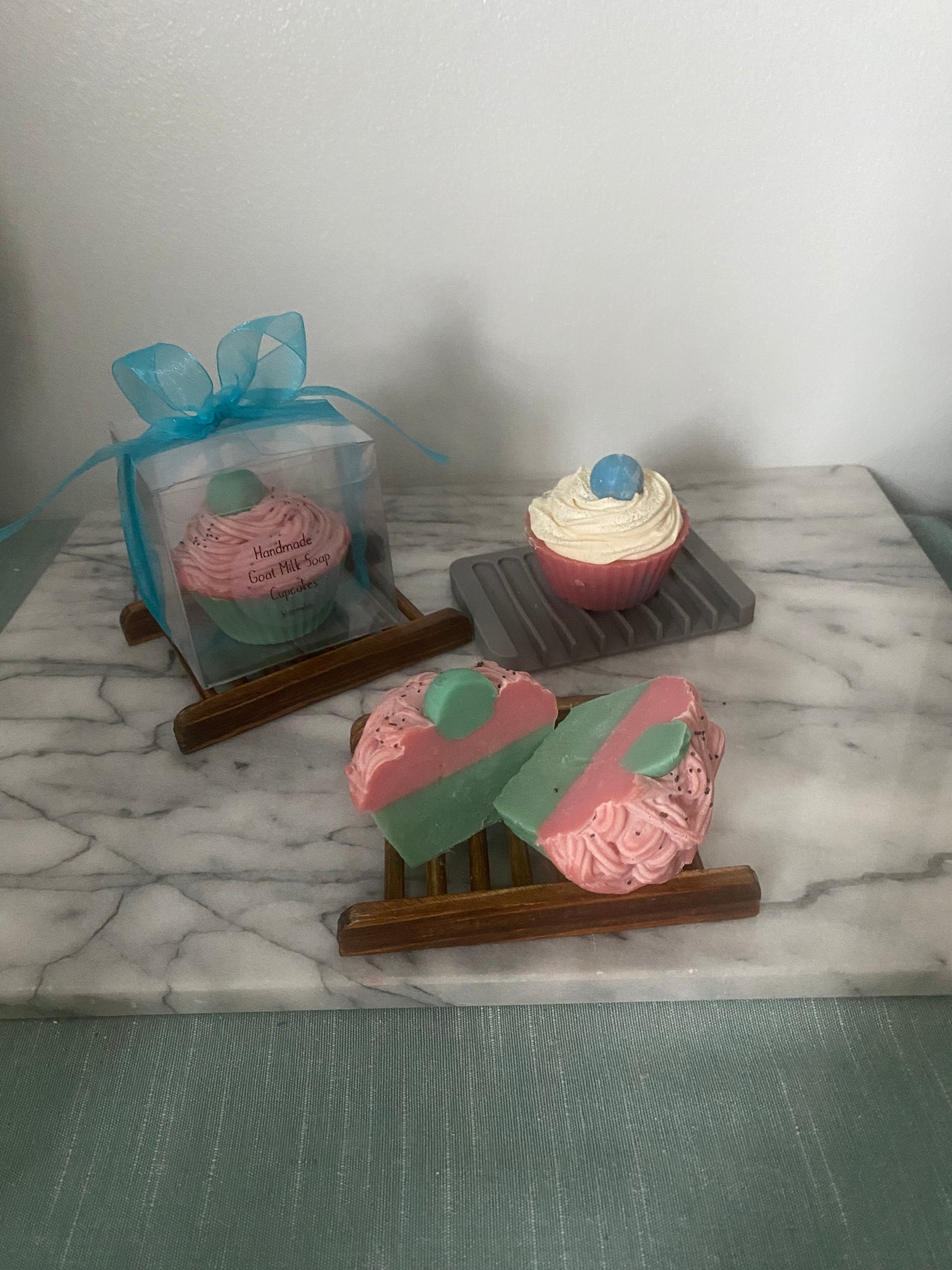 Goat Milk Soap Cupcakes ( cotton candy)