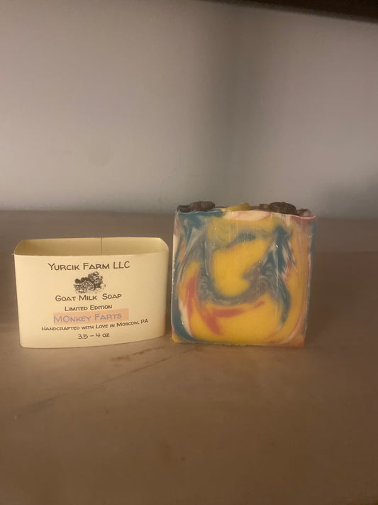 Monkey Farts Goat milk soap