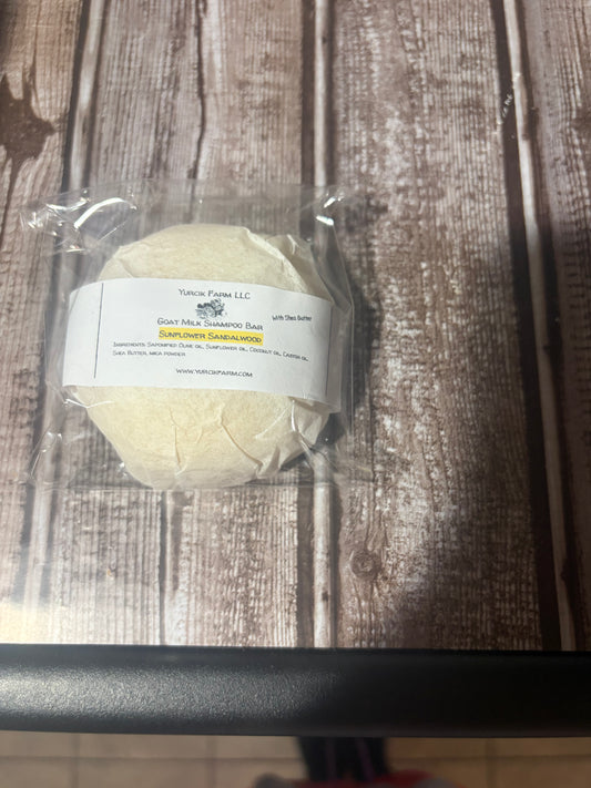 Sunflower sandalwood shampoo bar (Shea butter)