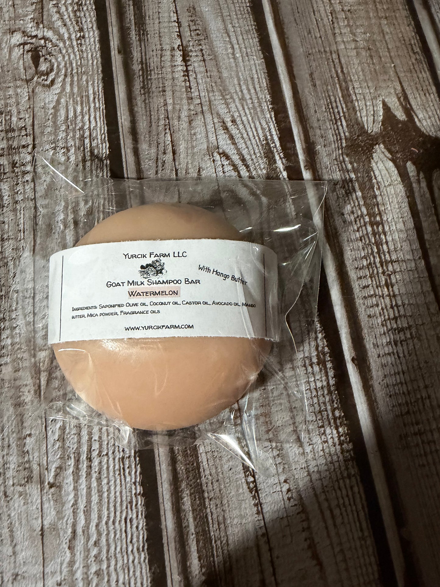 Watermelon goat milk shampoo bar (mango butter)